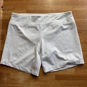Turtles & Tees athletic shorts , white , girls size med, golf shorts